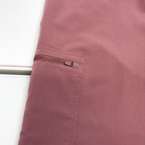 Figs Mauve Scrub Set Catarina Size L Top, High Waisted Yola Size L Pants - Picture 10 of 13